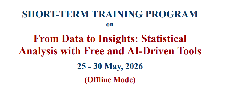 SHORT-TERM TRAINING PROGRAM on From Data to Insights: Statistical Analysis with Free and AI-Driven Tools